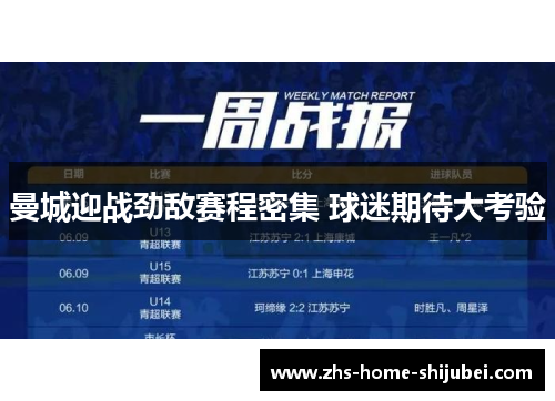 曼城迎战劲敌赛程密集 球迷期待大考验